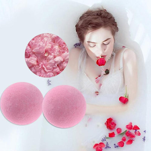1pc Organic Bath Salt Body Essential Oil Bath Ball Natural Bubble Bath Bombs Ball Rose/Green tea/Lavender/Lemon/Milk Flavor 10g