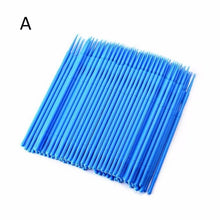 Load image into Gallery viewer, 100Pcs/bag Disposable Micro Brush Eyelashes Extension Individual Lash Removing Swab Pro Micro Brush For Eyelash Extension Tools