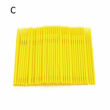 Load image into Gallery viewer, 100Pcs/bag Disposable Micro Brush Eyelashes Extension Individual Lash Removing Swab Pro Micro Brush For Eyelash Extension Tools