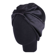 Load image into Gallery viewer, 6 Colors Satin Bonnet Salon Bonnet Night Hair Hat For Natural Curly Hair Double Elastic Bathing Sleep Women Head Cover Wrap Hat