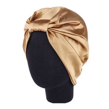 Load image into Gallery viewer, 6 Colors Satin Bonnet Salon Bonnet Night Hair Hat For Natural Curly Hair Double Elastic Bathing Sleep Women Head Cover Wrap Hat