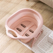 Load image into Gallery viewer, Foldable Footbath plain foaming massage bucket Plastic foot bath basin large heightening footbath fording barrel Reduce Pressure