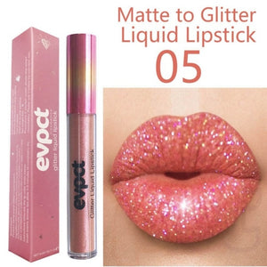 New Arrival 15 Colors Glitter Lipgloss Makeup Waterproof Lasting Shining Diamond Lipgloss Cosmetics Professional Natural