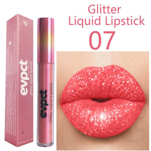 New Arrival 15 Colors Glitter Lipgloss Makeup Waterproof Lasting Shining Diamond Lipgloss Cosmetics Professional Natural