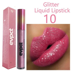 New Arrival 15 Colors Glitter Lipgloss Makeup Waterproof Lasting Shining Diamond Lipgloss Cosmetics Professional Natural