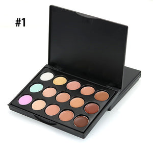 15 Color Eyeshadow Palettes Long-lasting Foundation Natural Professional Concealer Face Contour Palette Eye Makeup Palette TSLM2