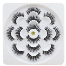 Load image into Gallery viewer, 7 pairs/1box mink eyelashes natural long 3d mink eyelash extension hand made false lashes makeup eyelashes for beauty