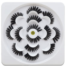 Load image into Gallery viewer, 7 pairs/1box mink eyelashes natural long 3d mink eyelash extension hand made false lashes makeup eyelashes for beauty
