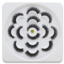 Load image into Gallery viewer, 7 pairs/1box mink eyelashes natural long 3d mink eyelash extension hand made false lashes makeup eyelashes for beauty