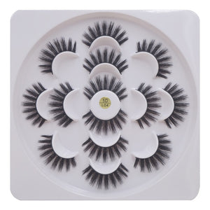 7 pairs/1box mink eyelashes natural long 3d mink eyelash extension hand made false lashes makeup eyelashes for beauty