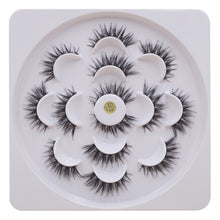 Load image into Gallery viewer, 7 pairs/1box mink eyelashes natural long 3d mink eyelash extension hand made false lashes makeup eyelashes for beauty