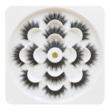 Load image into Gallery viewer, 7 pairs/1box mink eyelashes natural long 3d mink eyelash extension hand made false lashes makeup eyelashes for beauty