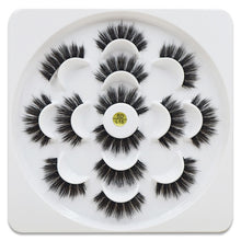 Load image into Gallery viewer, 7 pairs/1box mink eyelashes natural long 3d mink eyelash extension hand made false lashes makeup eyelashes for beauty