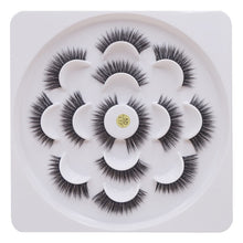 Load image into Gallery viewer, 7 pairs/1box mink eyelashes natural long 3d mink eyelash extension hand made false lashes makeup eyelashes for beauty