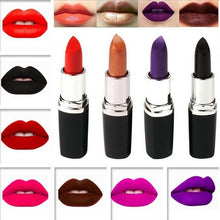 Load image into Gallery viewer, Women Makeup Velvet Matte Lipstick Long Lasting Waterproof Sexy Nude Lipsticks Magic Halloween Black Lip Stick Maquiagem Batom