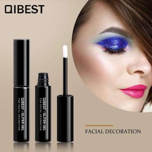 QIBEST Quick-drying Festival Glitter Glue  Lasting Eye and Lip Shimmer Makeup High-gloss Glitter Powder Special Glue TSLM2